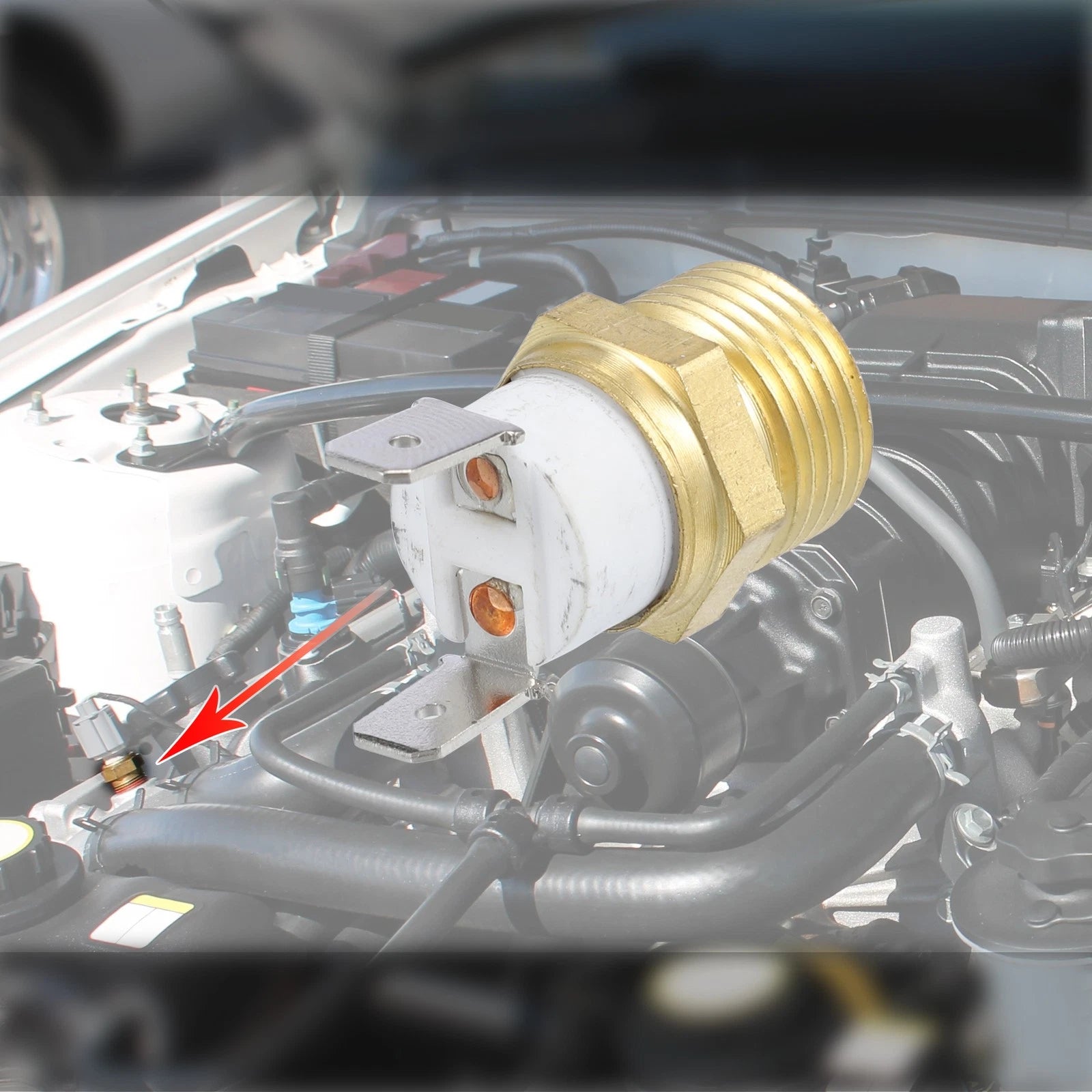 Radiator Sensor Switch for Car (195-210 Degrees On, 175 Degrees Off)