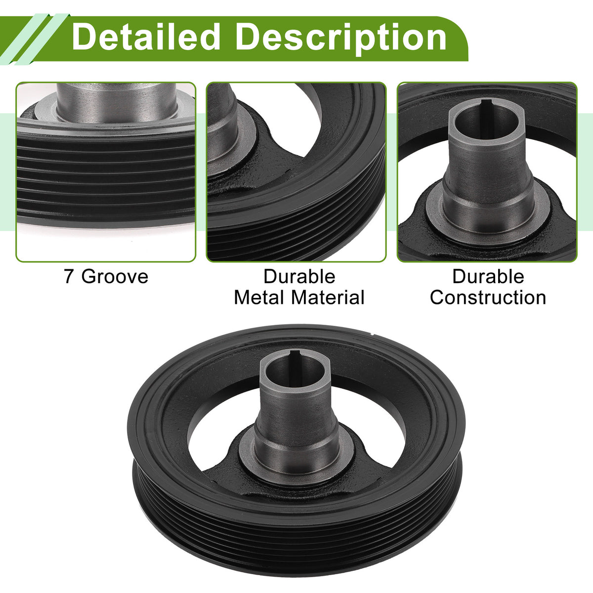 Engine Harmonic Balancer Crankshaft Pulley for Buick LaCrosse (2010–2016)