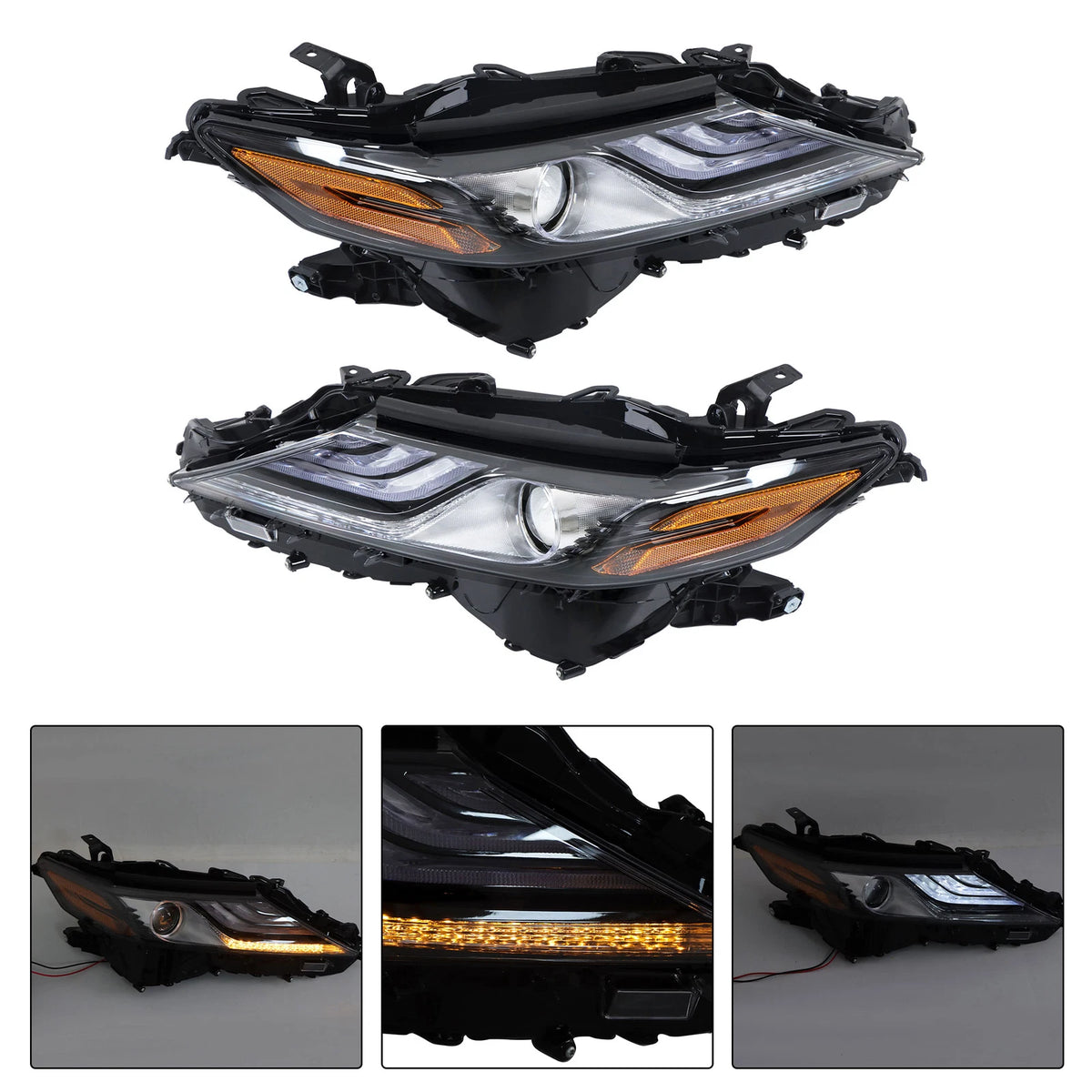 Headlight Assembly Set for Toyota Camry XSE (2021–2022) Left + Right
