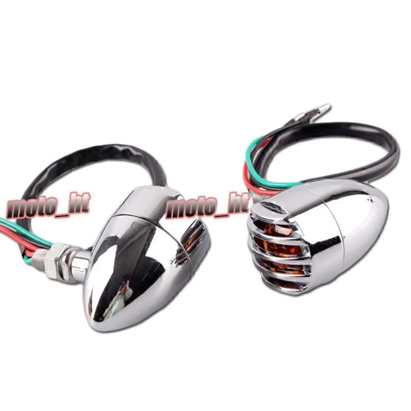 Amber Turn Signal Lamp Grille for Harley-Davidson Sportster Chrome