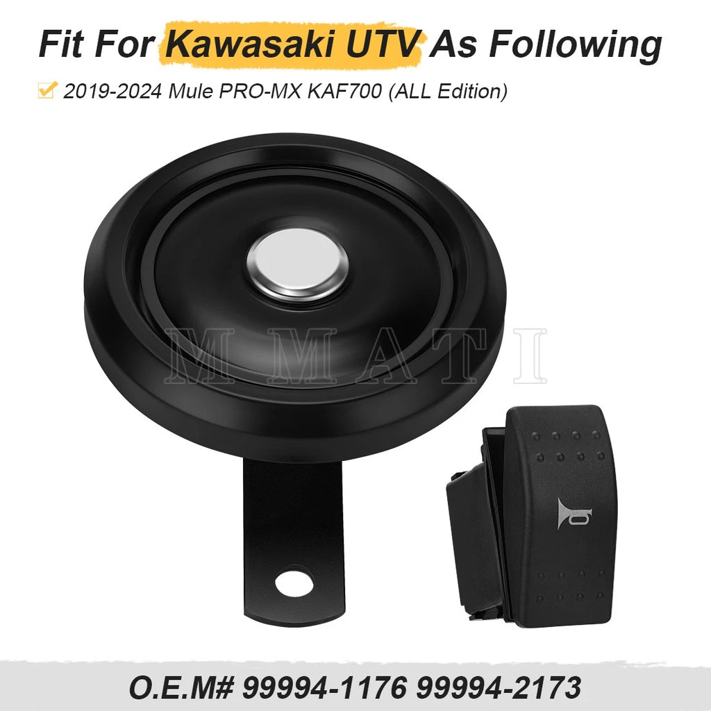 Horn Kit with Switch for Kawasaki Mule Pro (2019–2024) 99994-1176