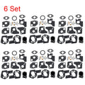 Set of 6 Carburetor Repair Parts for Briggs & Stratton (495606, 494624, 80200, 81200, 82200)