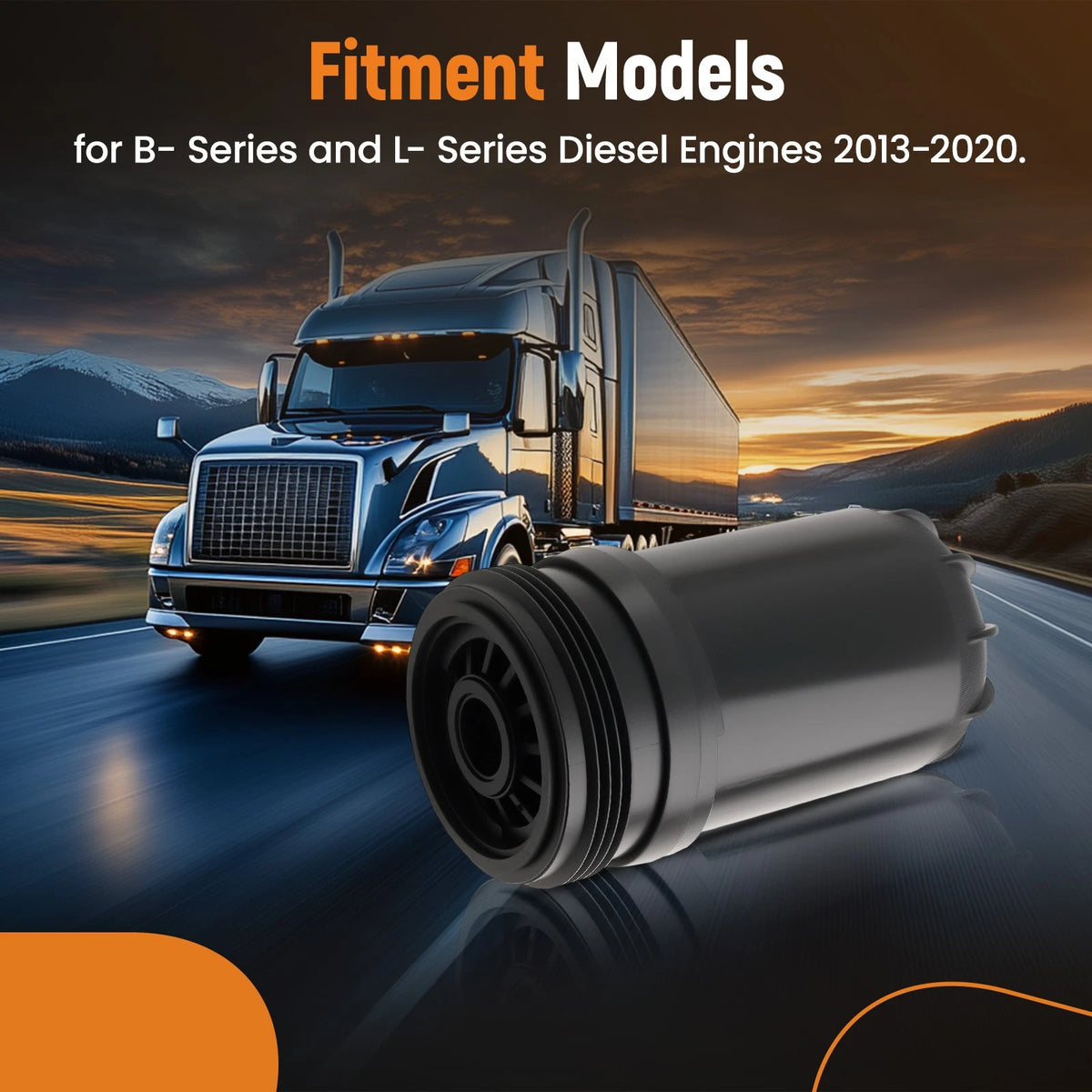 12 Pack Diesel Fuel Filter for B-Series L-Series (2013–2020) FF63004 FF63008