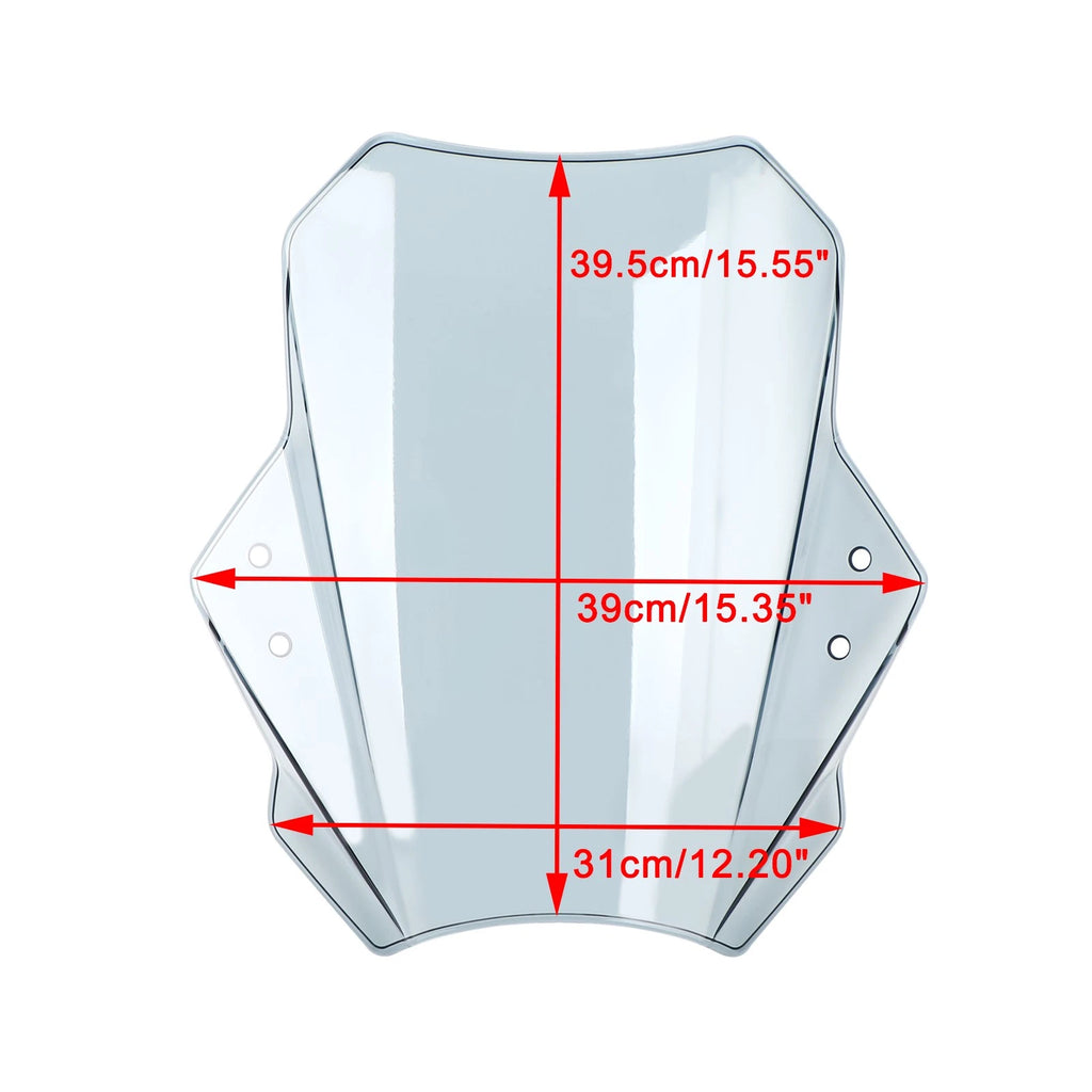 Adjustable Wind Screen Windshield for Universal Motorcycle (22MM 25MM 28MM)