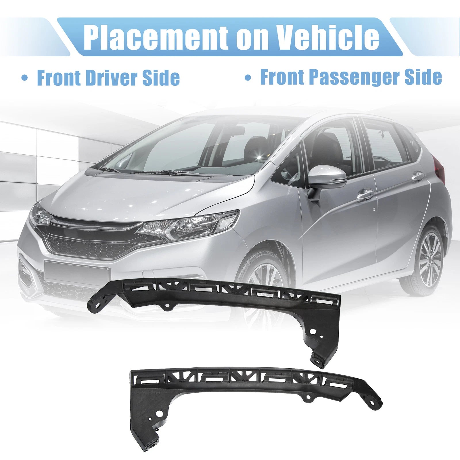 2X Front Bumper Bracket 71140TK6A00 for Honda Fit (2009–2014)