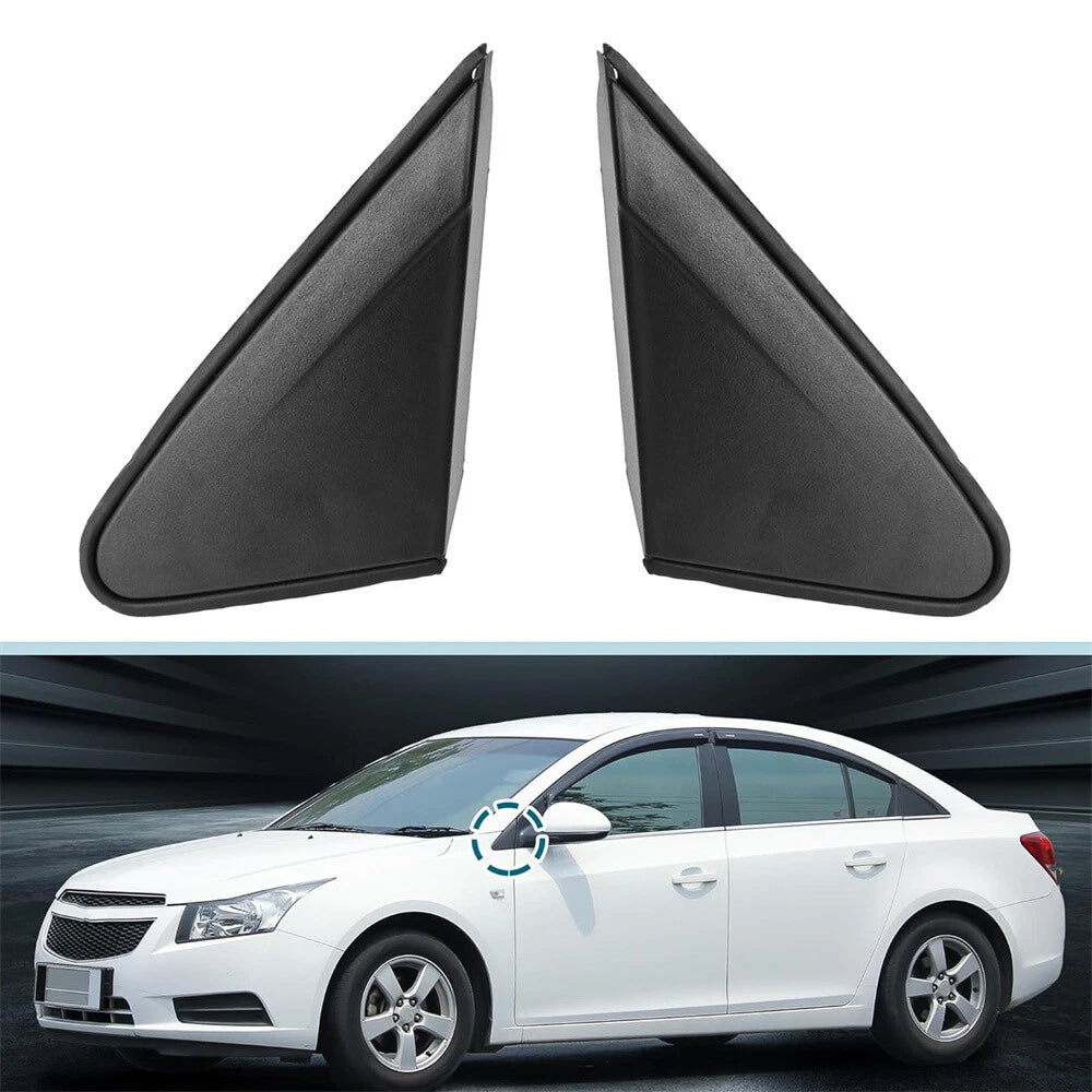 Pair Front Mirror Triangle Molding Left Right Side For Chevrolet Cruze 2009-2014