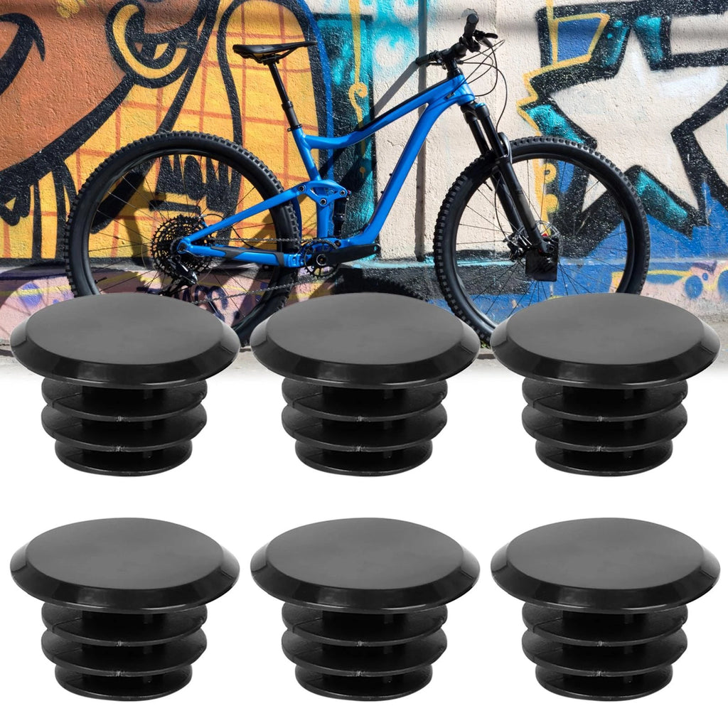 Bicycle Handlebar End Plugs Caps Locking Grip for 6pcs Black (2000–2000)