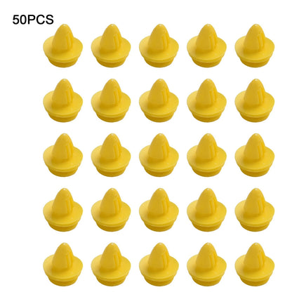 50x Yellow Door Trim Panel Clips for Volvo C30 V40 V50 XC60 (2007–2017)