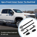 6pcs Front Inner Outer Tie Rod End Links for GMC Yukon (2007–2014)