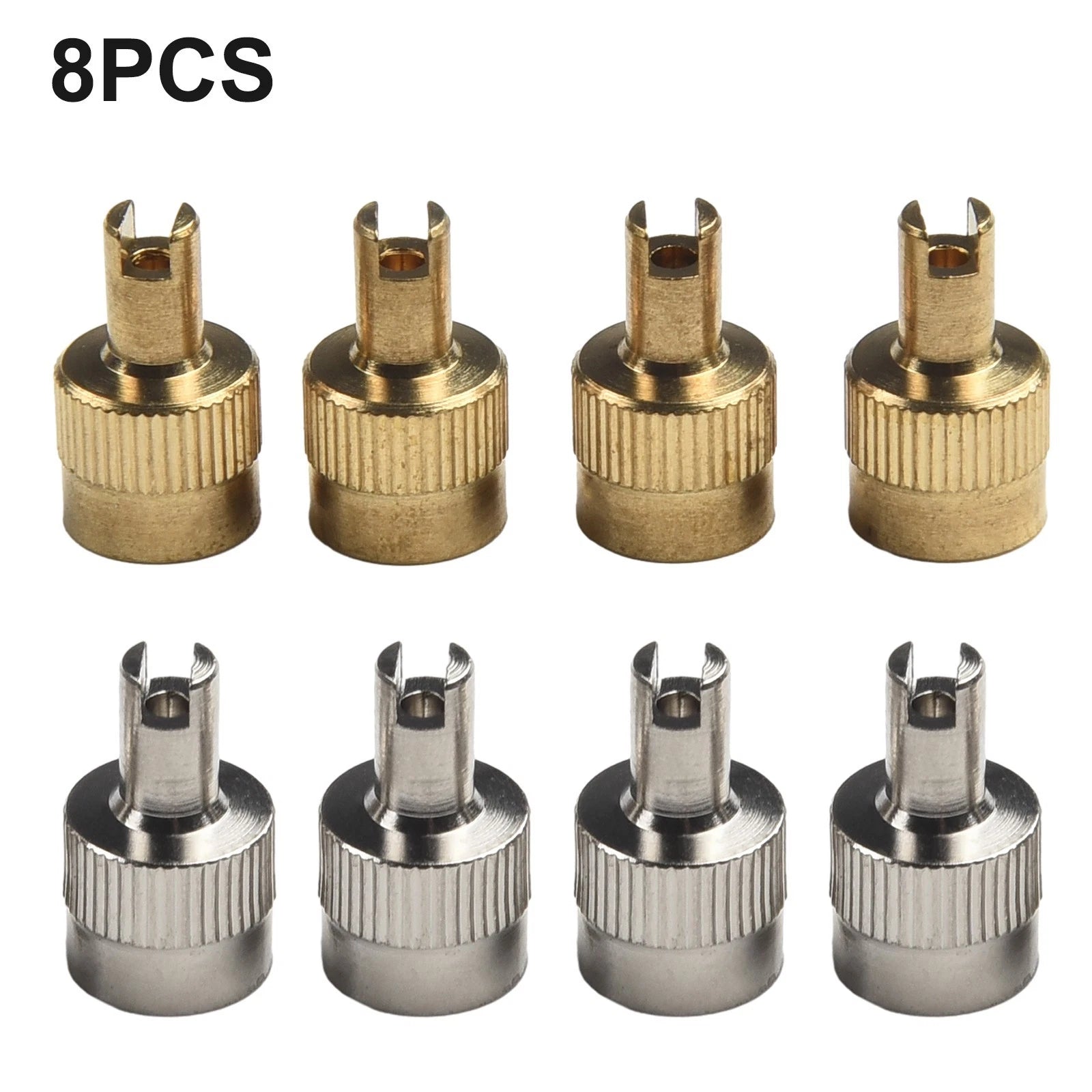 8 Piece Car Valve Key and Cap Set for