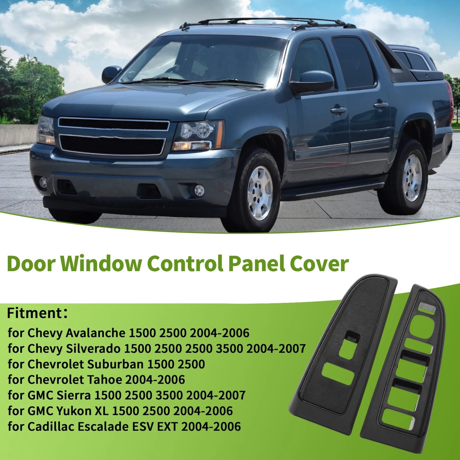 Window Switch Bezel Cover Replacement for Chevy Avalanche 1500 2500 (2004–2006)