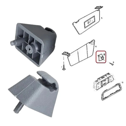 2X Sun Visor Mount Bracket Clip for Opel Vauxhall Corsa Combo B (1993–2001)