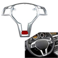 Steering Wheel Cover for Mercedes A, C, E, SLK, CLA, CLS, GLA Class (Silver)