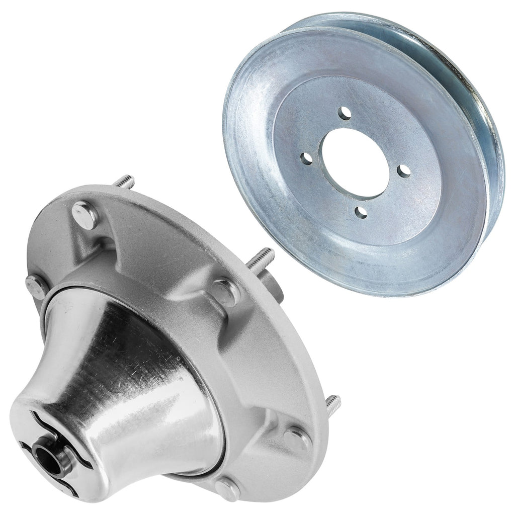 Deck Spindle with Pulley Replacement for John Deere Z915E Z925M (2016–2020)