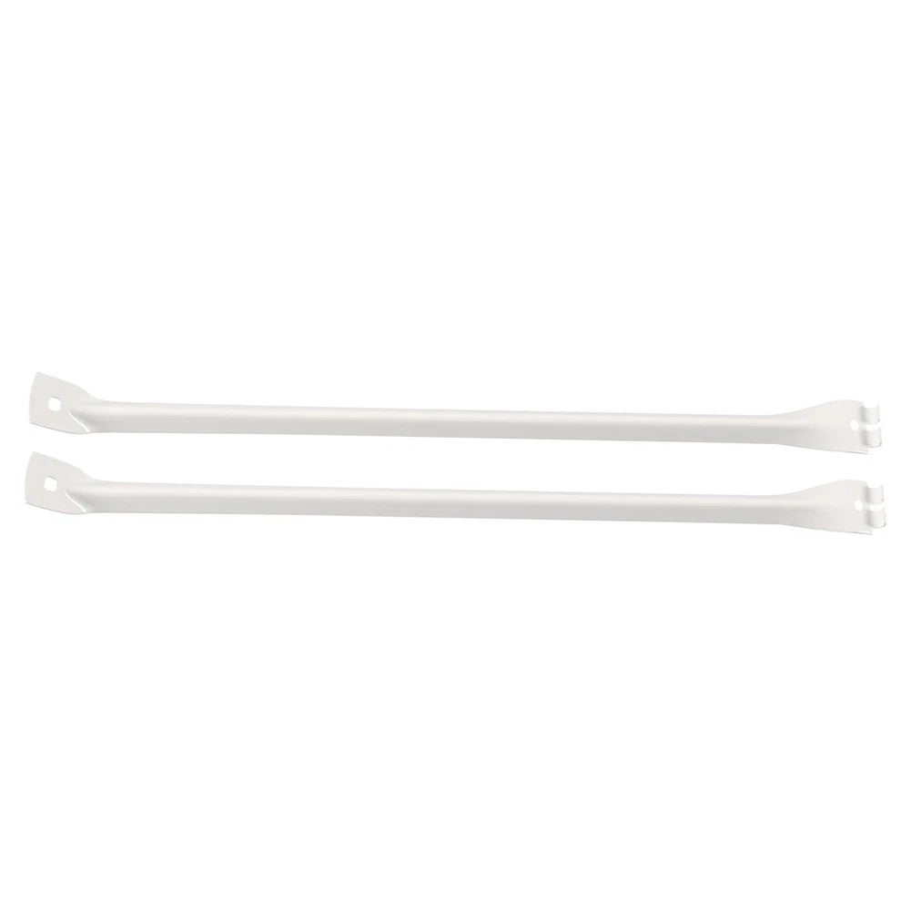 White Metal Support Brackets for Closet Shelf (12-Inch Wire Shelving)