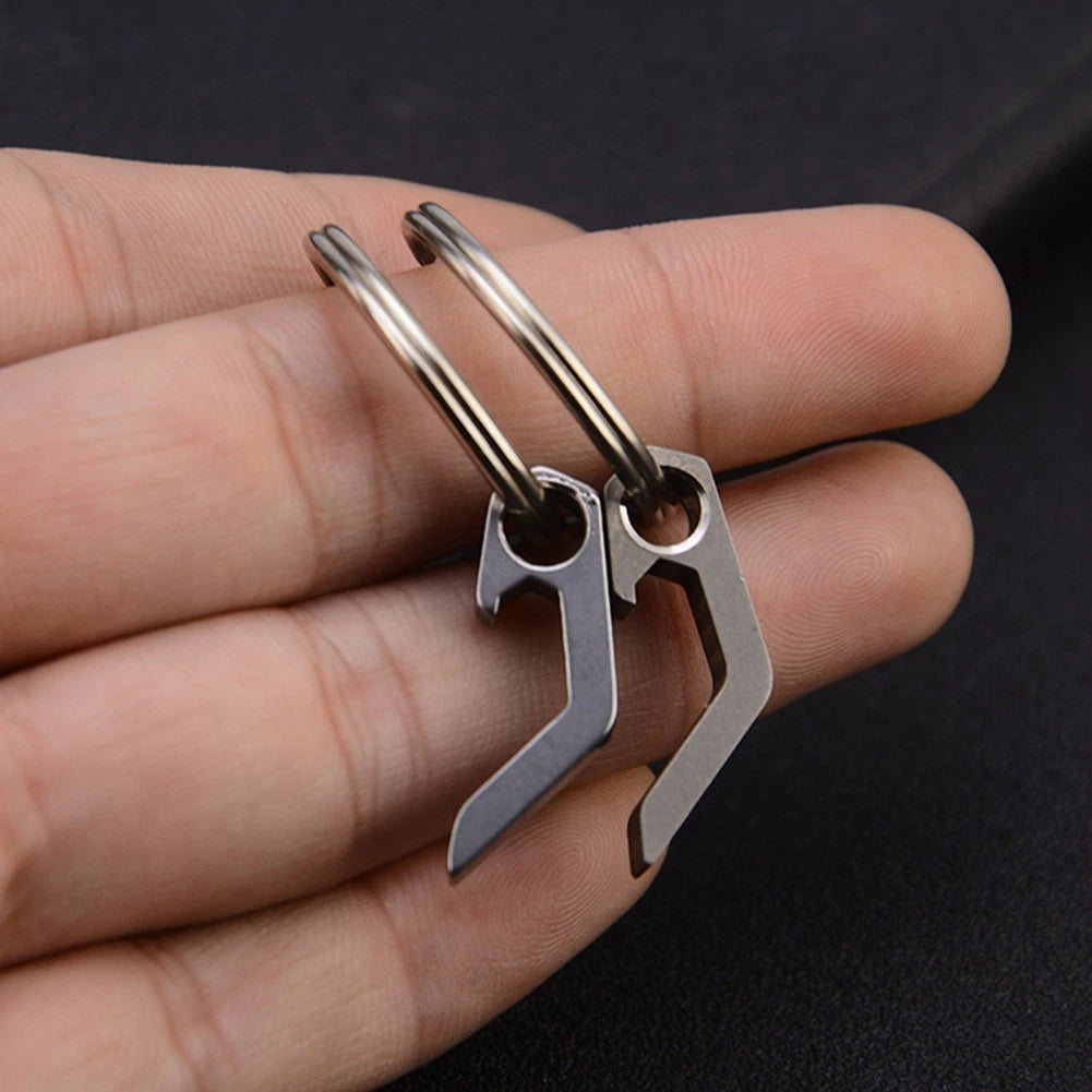 Outdoor multifunctional keychain bottle opener for versatile use