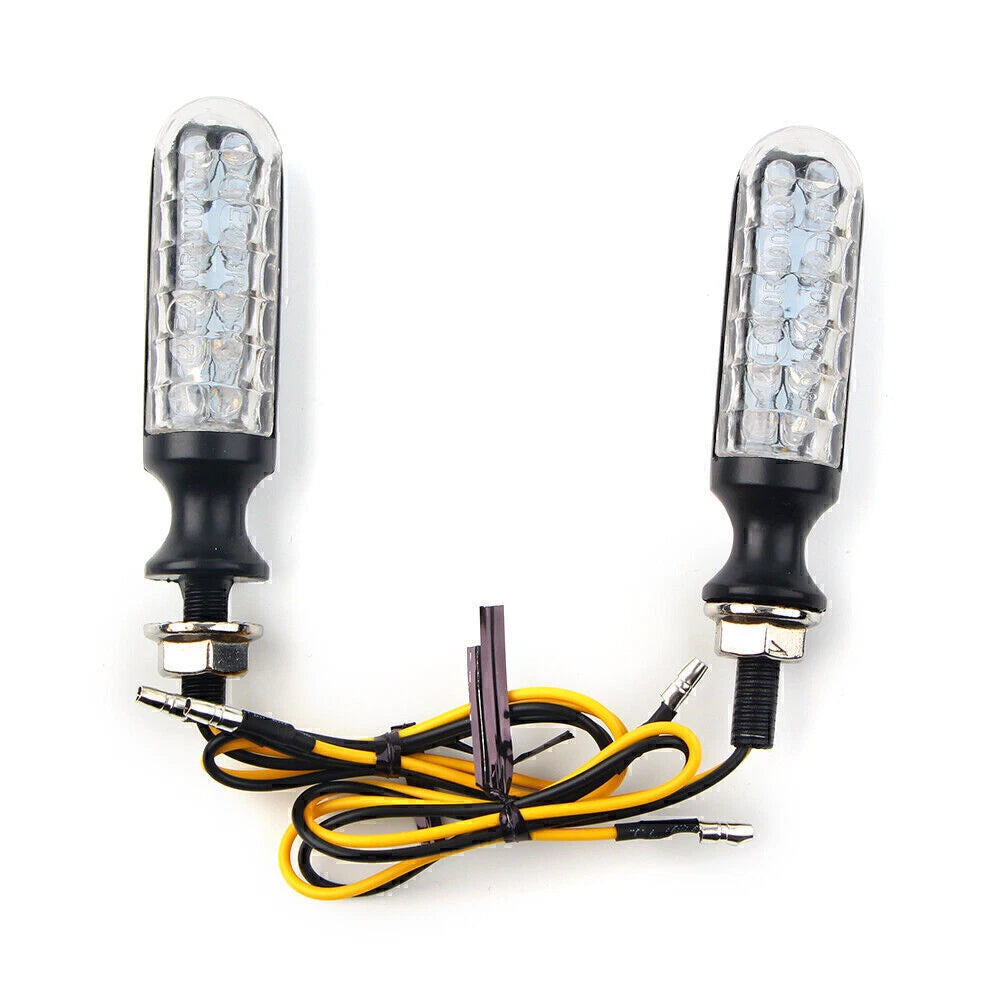 10mm Amber Turn Signal Indicator Lights for Universal Fit