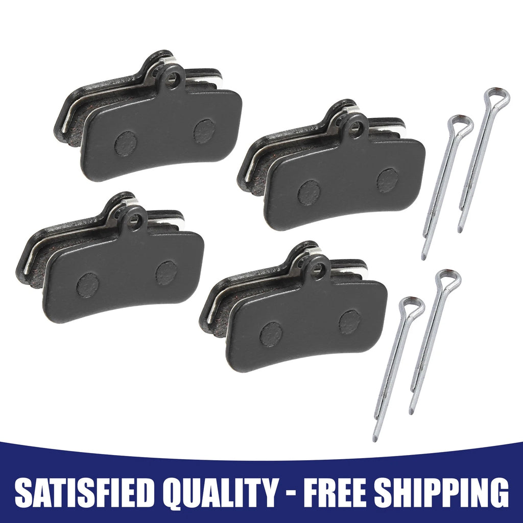 Semi Metallic Disc Brake Pads with Split Pin for Universal Bike (4 Pack)