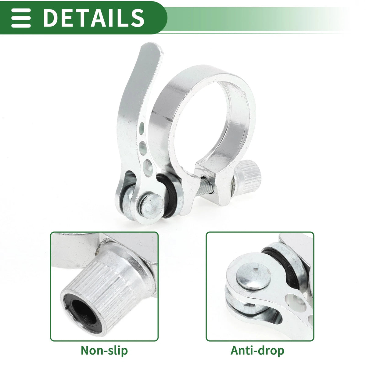 34.9mm Aluminum Alloy Seat Post Clamp for Bike Bicycle