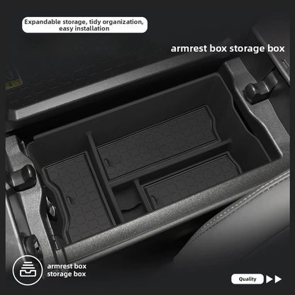 Black Center Console Storage Box for Toyota RAV4 (2026)