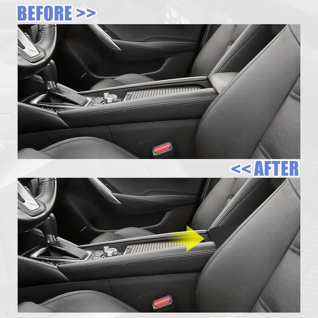 Armrest Protector Cover Replacement for Mazda 6 (2014–2018) Black Stitched