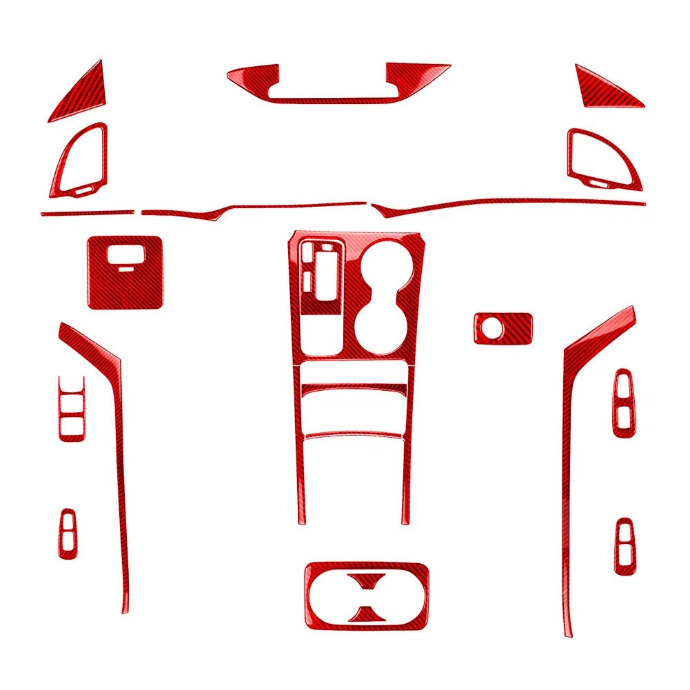 25 Piece Carbon Fiber Interior Fairing Set for Kia Stinger (2018–2023)