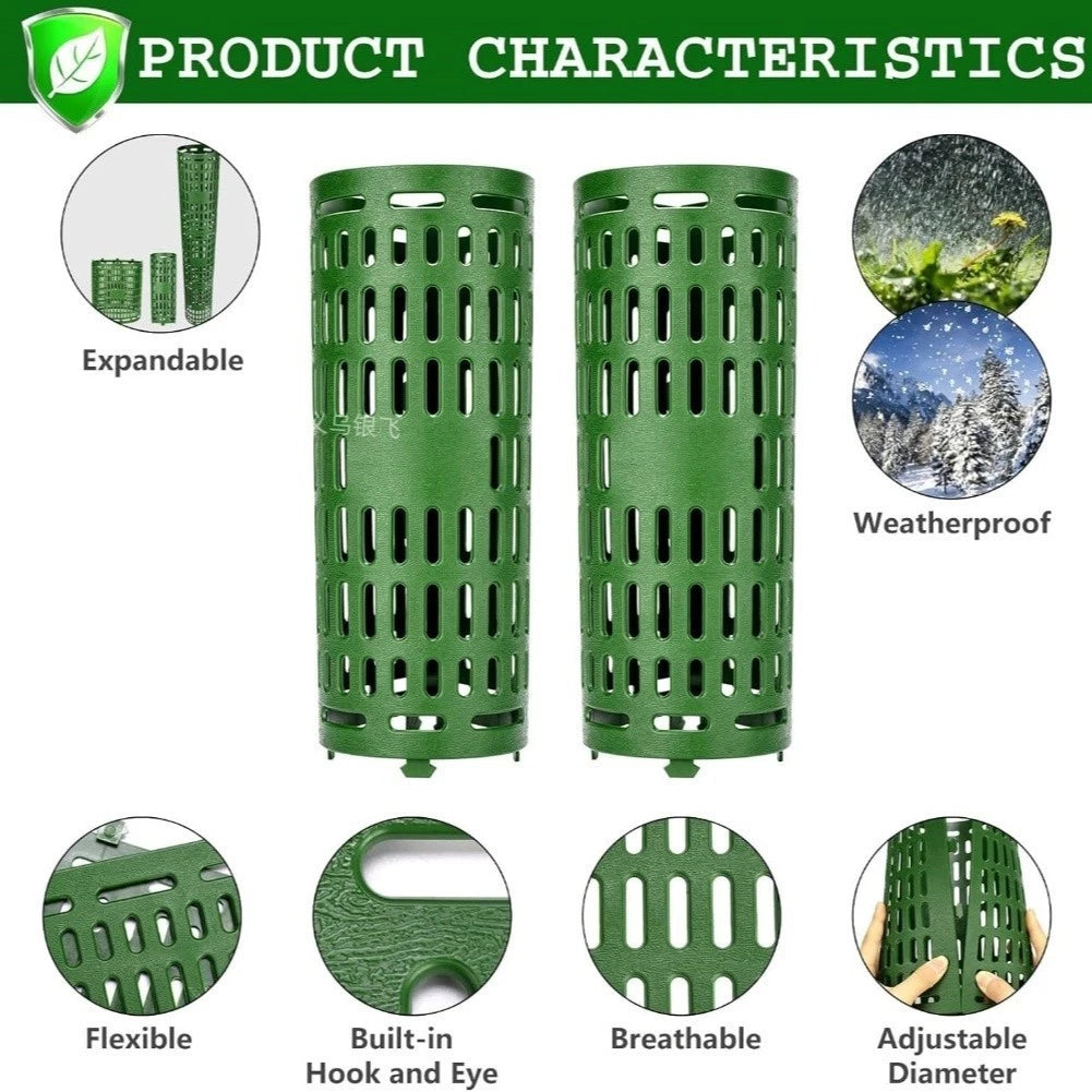 8 Pack Adjustable Tree Trunk Safety Guards for Garden