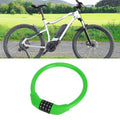 Bicycle Lock Ring Anti Theft Resettable 4 Digit Mini for Bike (Green)