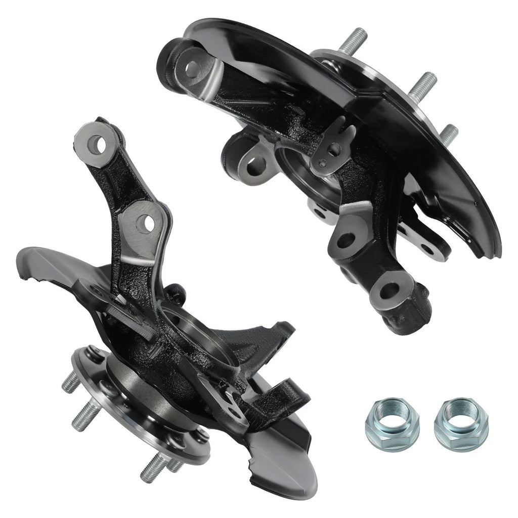 Pair Front Steering Knuckle & Wheel Hub Bearing for Honda Civic (1996–2000)