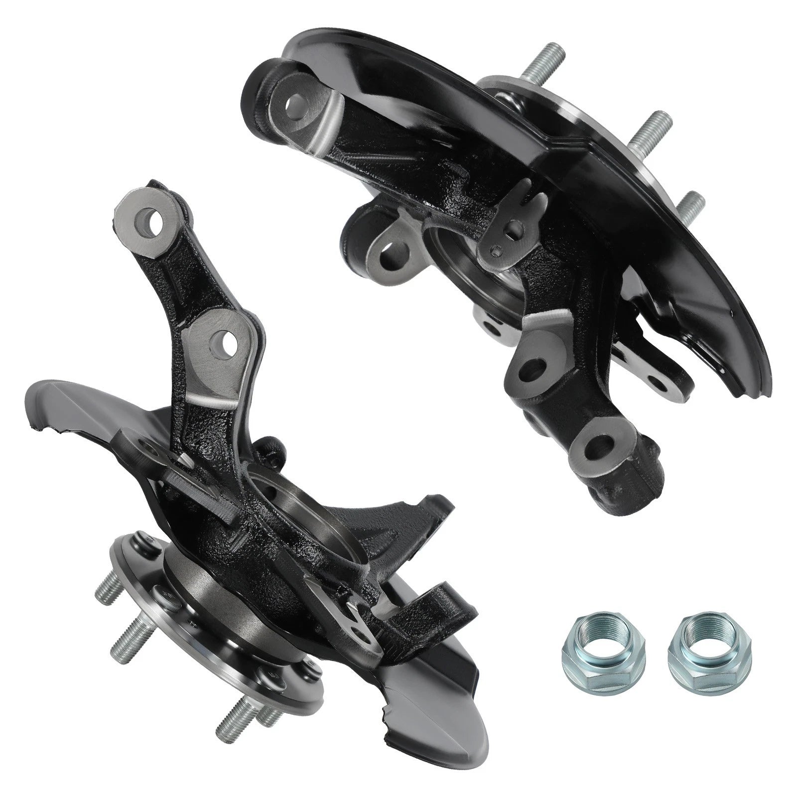 Pair Front Steering Knuckle & Wheel Hub Bearing for Honda Civic (1996–2000)