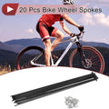 Bicycle Spokes Set 277mm Stainless Steel for 13G Black Wheels (—)