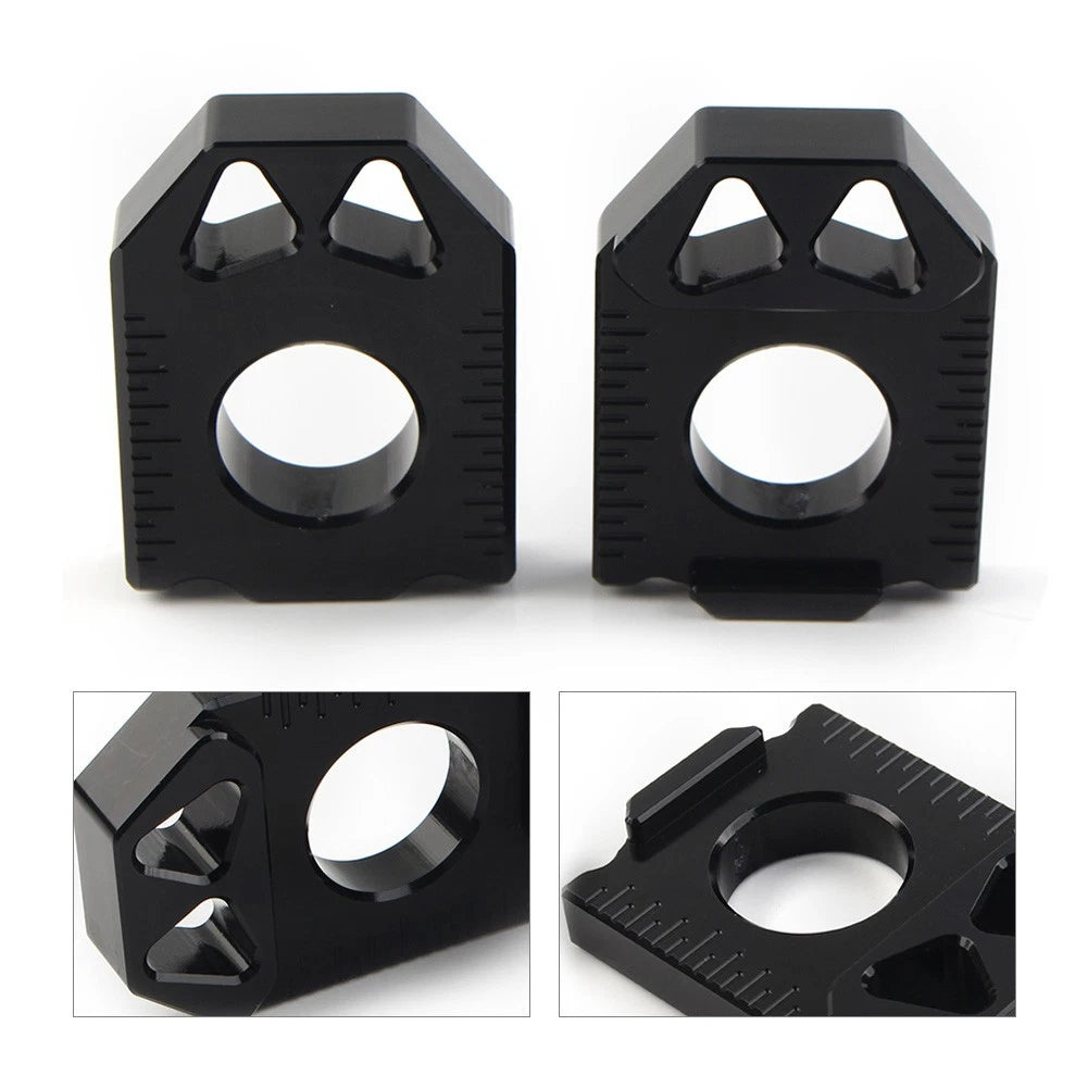 CNC Rear Chain Adjuster Axle Block for Suzuki DRZ400SM (2004–2015)
