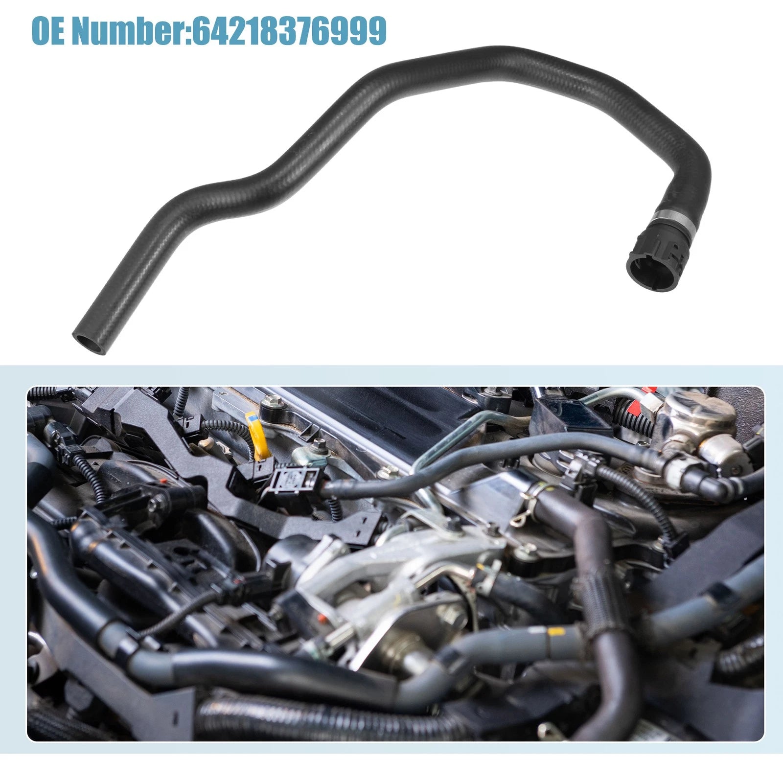 Coolant Heater Hose Water Pipe Replacement for BMW (2010–2018)