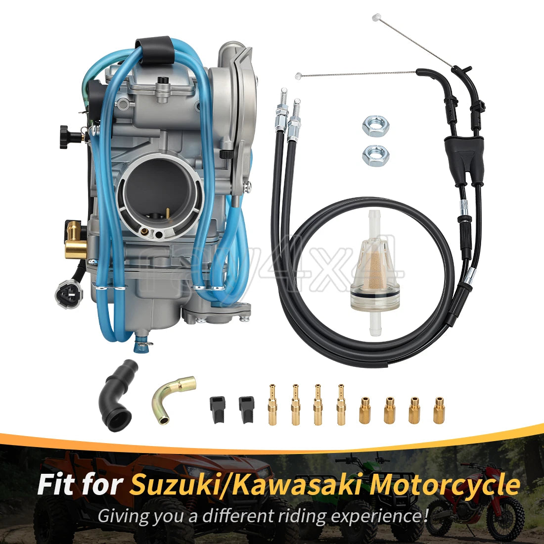 Carburetor & Throttle Cable Assy for Suzuki RMZ 250 (2004–2006)