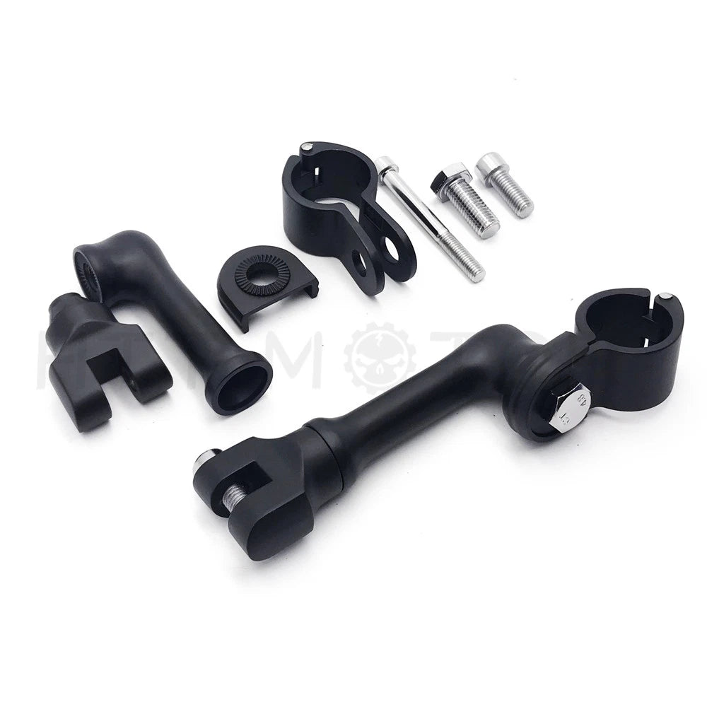 Adjustable Footpeg Mounting Kit for Universal Motorcycle (1.5" Long)