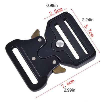 Quick Side Release Metal Strap Buckle for Bag Luggage Webbing