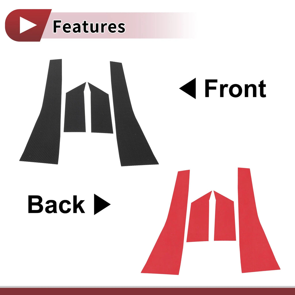 Door Pillar Window Trim for Toyota Wish 2003–2009 Front Rear Left Right