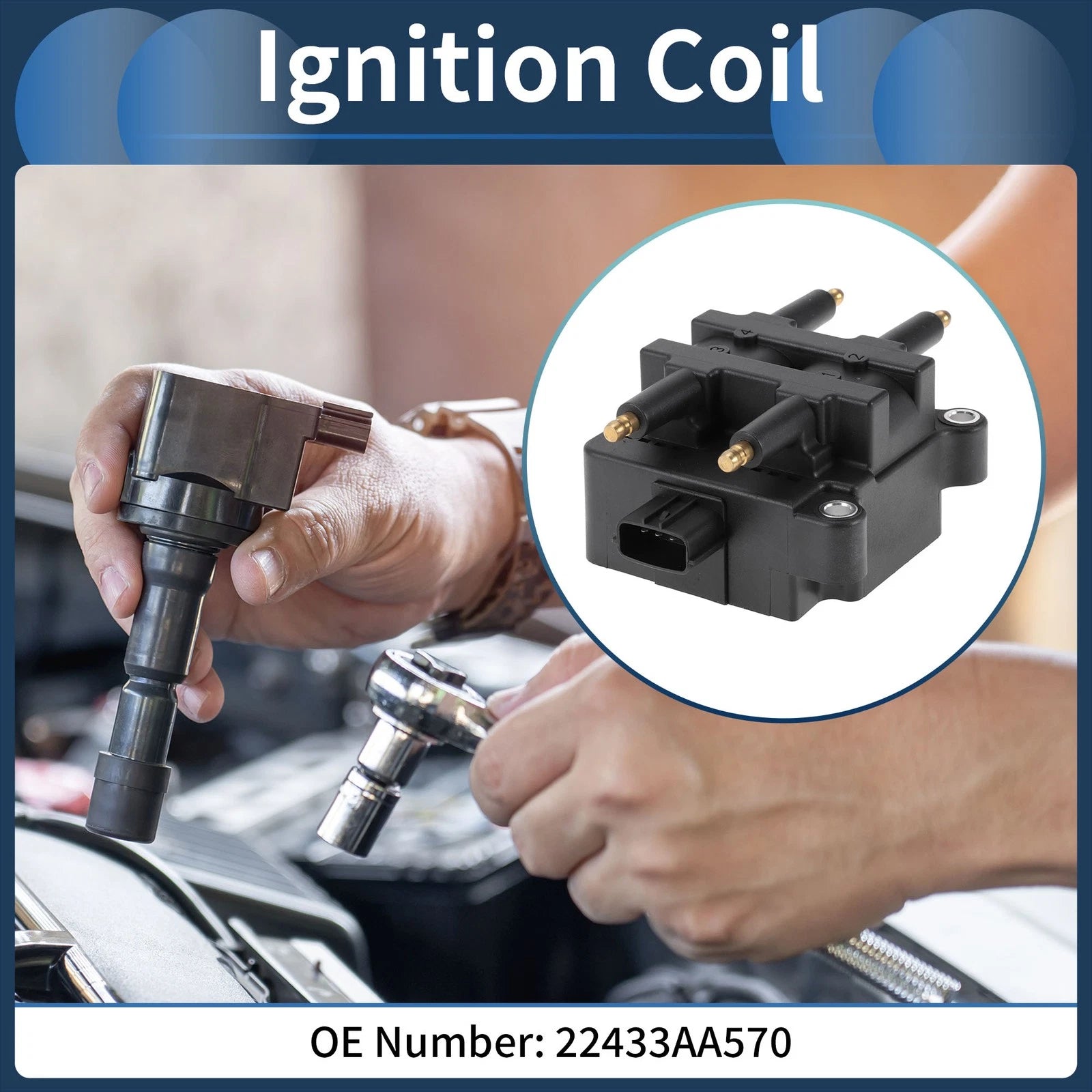 Ignition Coil Pack Replacement for Subaru Outback (2000–2005) H4 2.5L