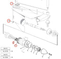 Lower Unit Gearcase Seal Kit for Volvo Penta Engines (897426, 925261, 925256, 955974)