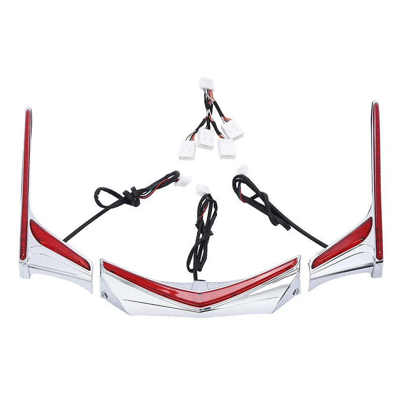 Chrome Fender Tip Accent Vertical LED Light Strip for Honda GL1800 (2012–2017)