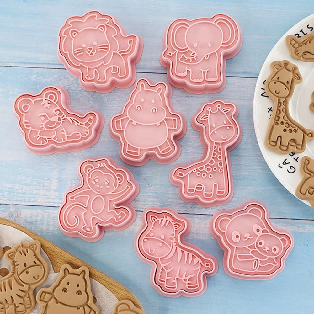 8 Animal Cookie Cutters for Baking Activities
