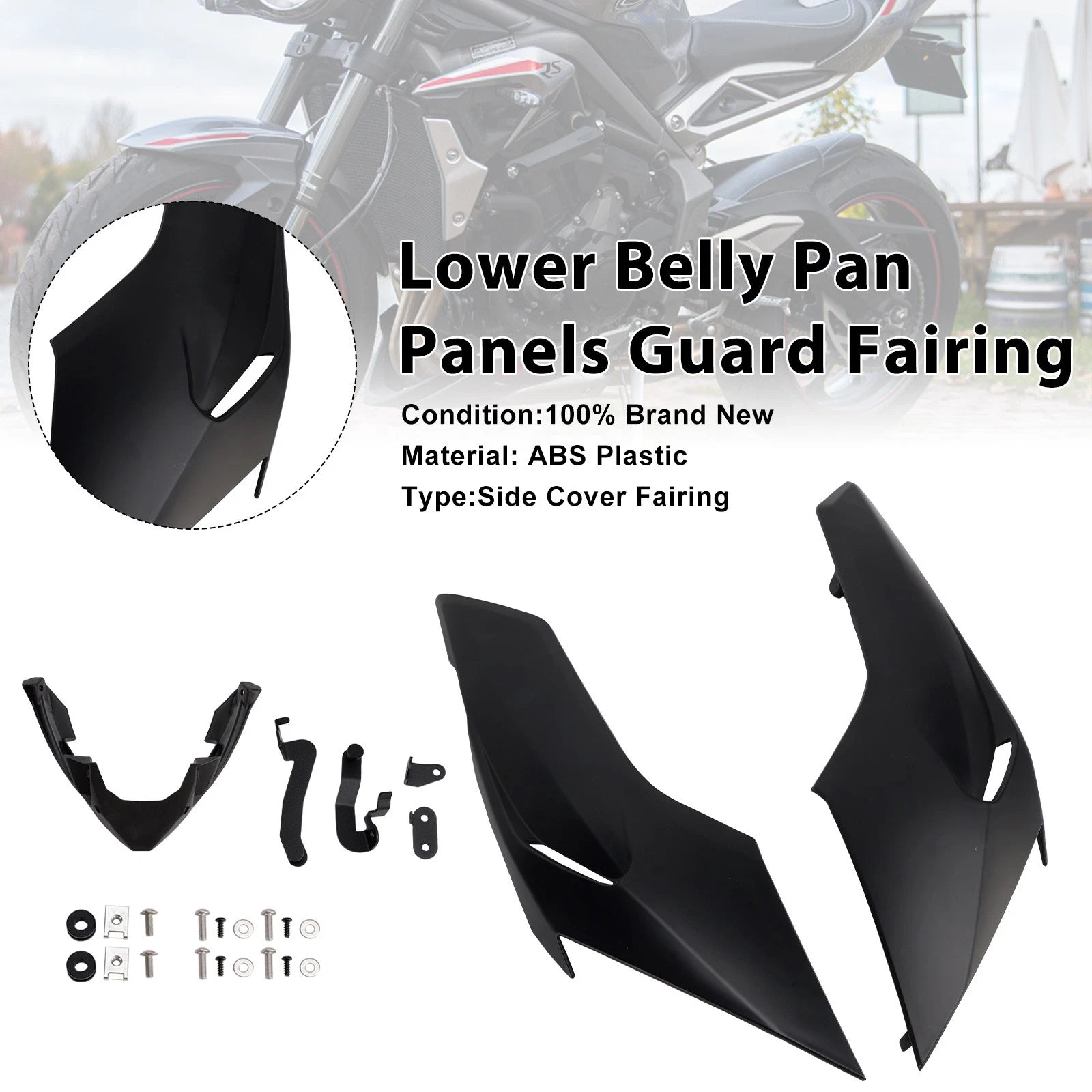 Lower Belly Pan Guard for Triumph Street Triple 765 R/RS (2020–2022)