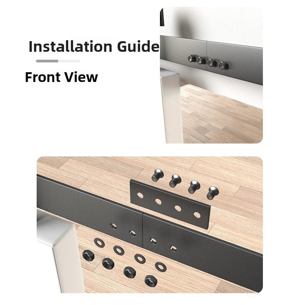 4-Hole Track Connector Kit for Barn Door Systems (Up to 3m Length)