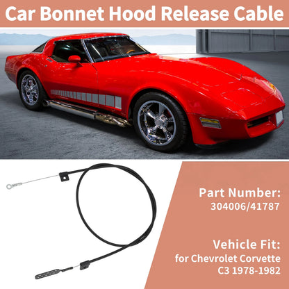 Hood Release Lateral Cable Latch for Chevy Corvette C3 (1978–1982)