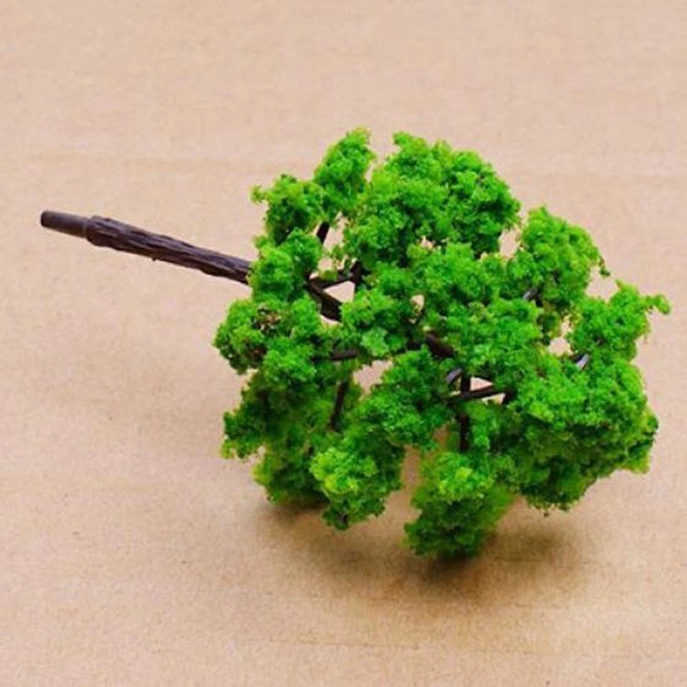 10pcs 8cm Model Trees for Train Railroad Diorama Scenery Miniature