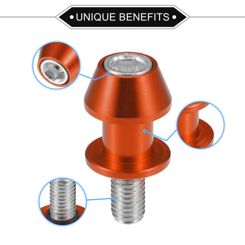 Swingarm Spools 10mm CNC Replacement Pair for Motorcycle (2000–2024)