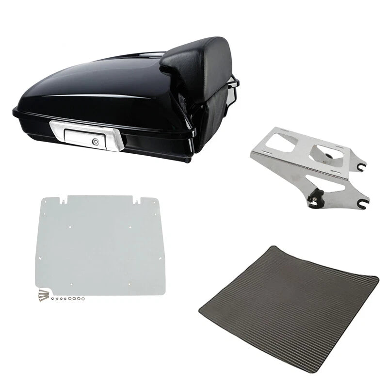 5.5" Razor Trunk Backrest Mount Rack for Harley Touring Road Glide (2014–2026)