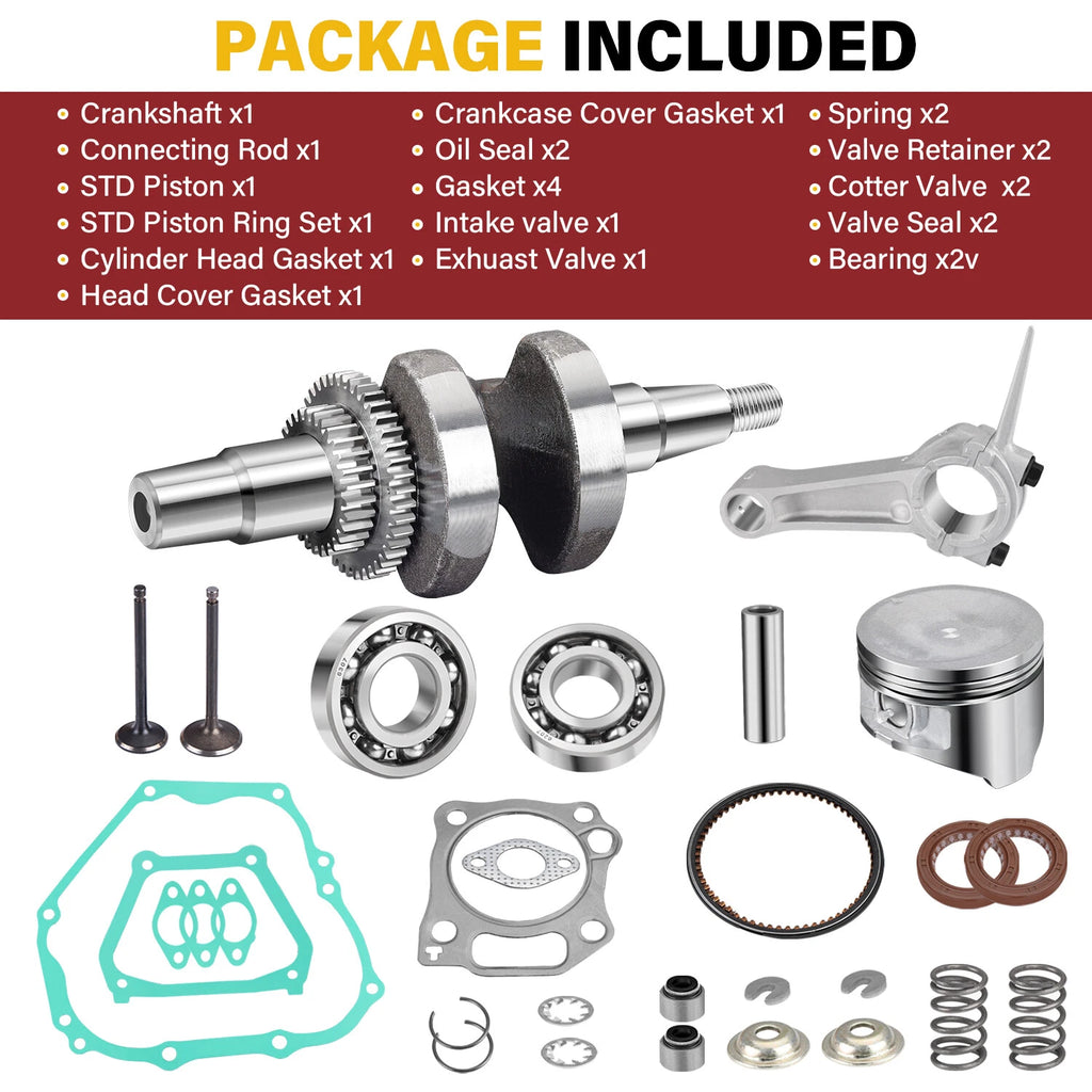 Crankshaft Connecting Rod Piston Valve for Yamaha G21 G22 G27 G28 (2000–2023)