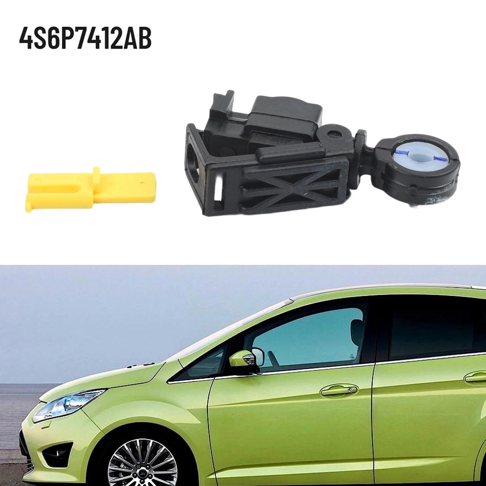 Transmission Cable for Ford (2000–2005) 4S6P7412AB Black Plastic
