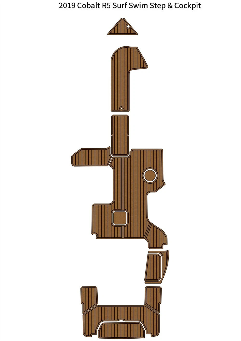 EVA Foam Teak Deck Flooring for Cobalt R5 Surf (2019)